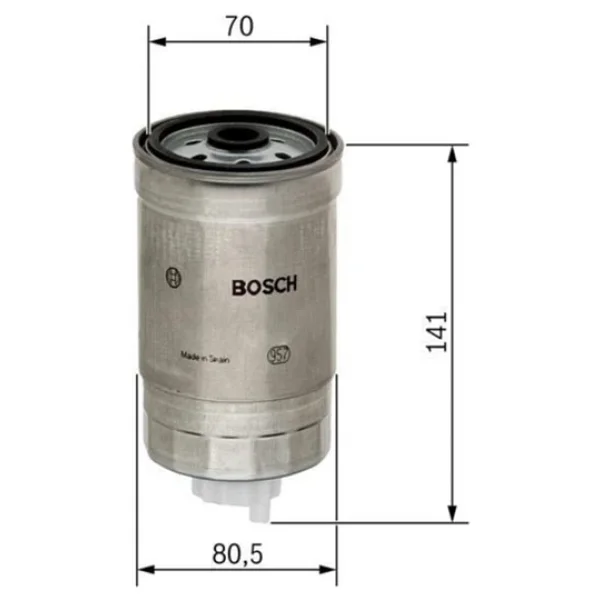 Bosch 1457434511 F026402010 Mazot Filtresi Metal Blue 1.6crdı 11 I30 2.0crdı 07-11 -I20 1.4 - Görsel 2