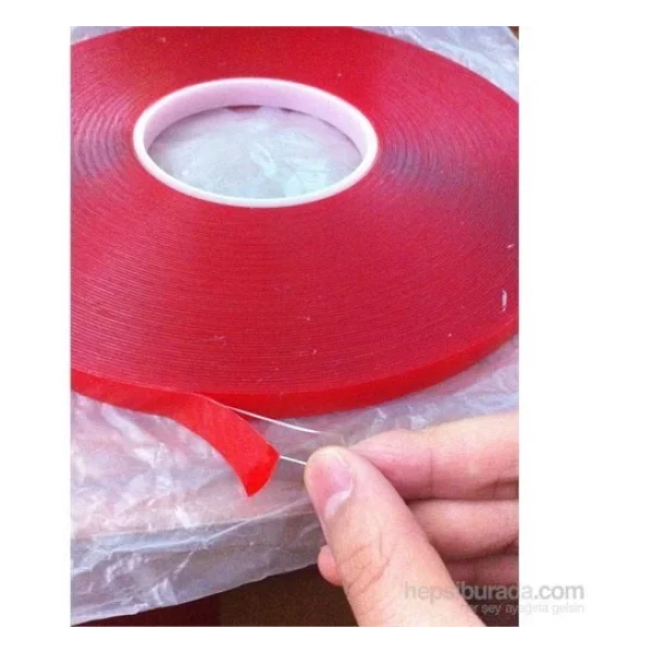 Şeffaf Çift Taraflı Bant 10 Mm X 5 Metre Süper Güçlü Montaj Bandı - Görsel 5
