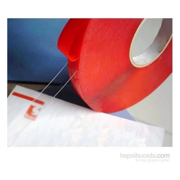 Şeffaf Çift Taraflı Bant 10 Mm X 5 Metre Süper Güçlü Montaj Bandı - Görsel 4