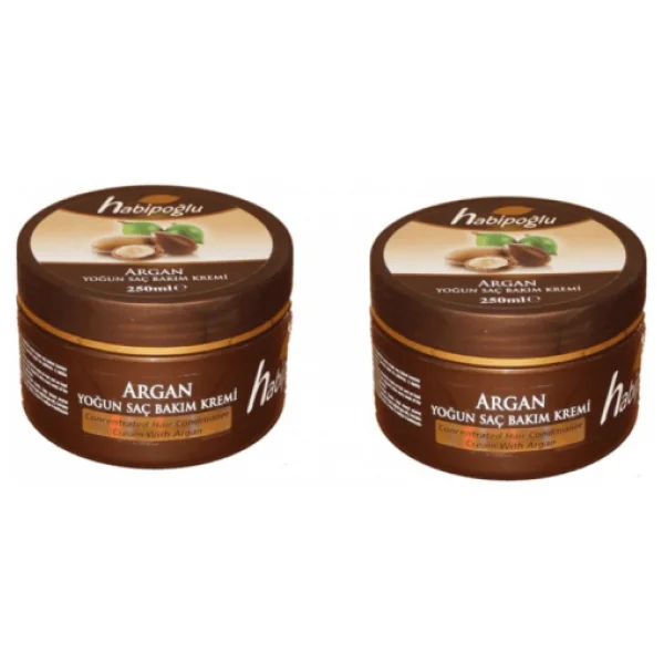 Habipoğlu Bitkisel Argan Saç Bakım Kremi 2 X 250 Ml - Görsel 2