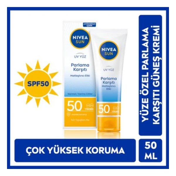 Nivea Uv Parlama Karşıtı 50 Ml 50 Faktör Güneş Kremi - Görsel 3