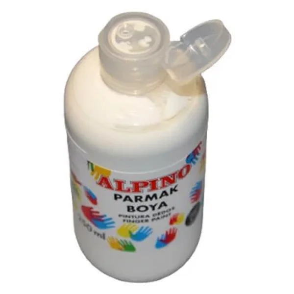Alpino 250 Ml Parmak Boyası Beyaz - Görsel 3