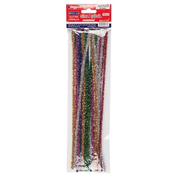 Bigpoint Simli Şönil 30 Cm 7 Renk / 25'li Poşet - Görsel 3