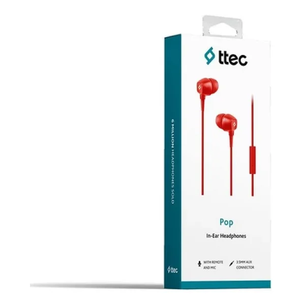 Ttec Pop 2kmm13k Kırmızı Mikrofonlu Kulak İçi Kulaklık - Görsel 7