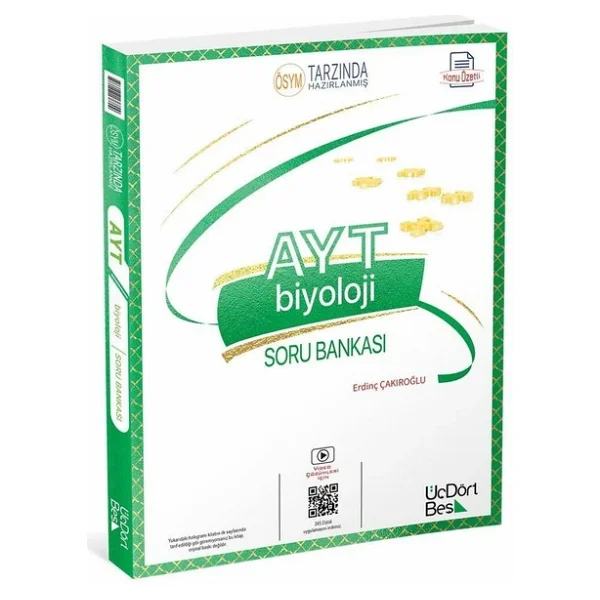 Üçdörtbeş Yayınları Ayt Biyoloji Konu Özetli Soru Bankası - Görsel 4