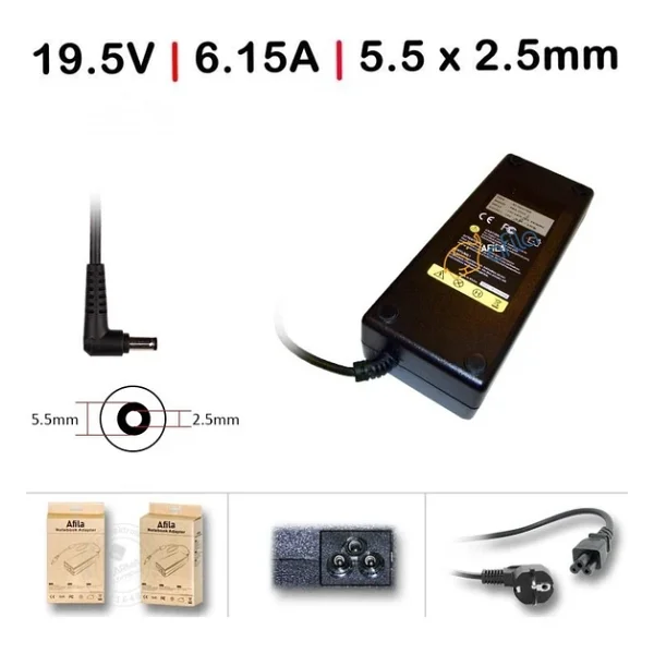 Pa-1121-16 Uyumlu 19.5v 6.15a 120w Adaptör 2.5mm 5.5mm - Görsel 5