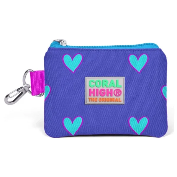 Coral High Kids Lavanta Kalp Desenli Bozuk Para Çantası 21806 - Görsel 2