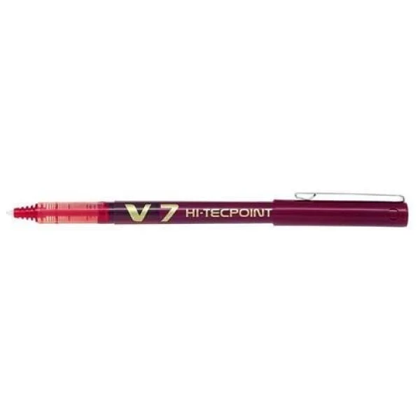 Pilot V7 Hi-Tecpoint 0.7 Mm Kırmızı Roller Kalem - Görsel 5
