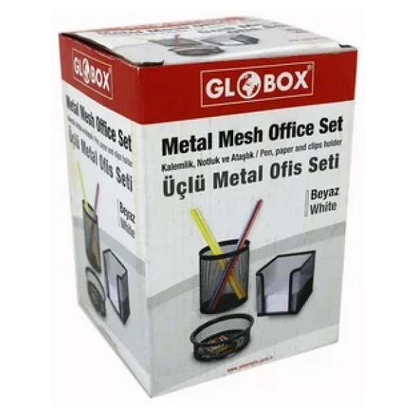 Globox 6154 3'lü Gri Metal Ofis Seti - Görsel 3