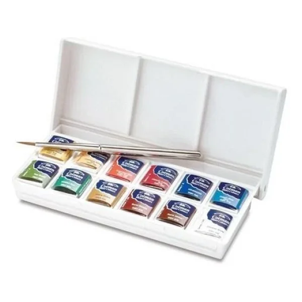Winsor & Newton Cotman Sketchers Pocket Box 1/2 Tablet 12'li Sulu Boya - Görsel 4