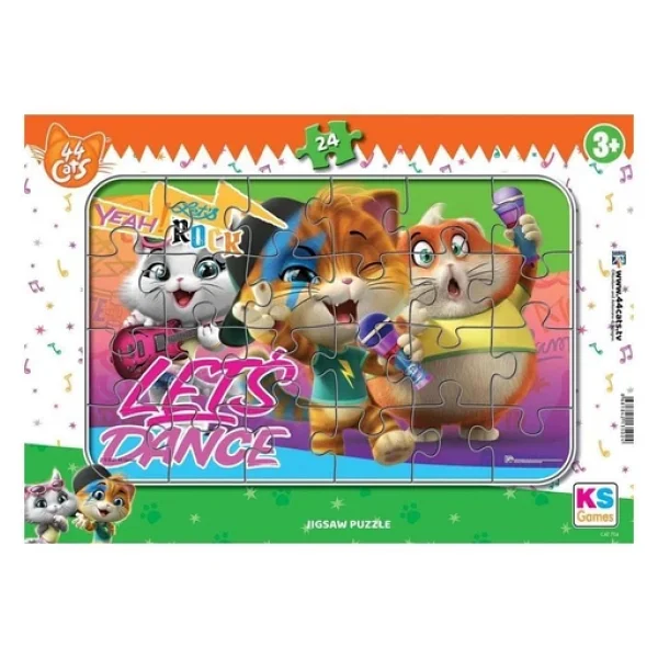 Ks Games 44 Cats 24 Parça Frame Puzzle Ca704 - Görsel 3