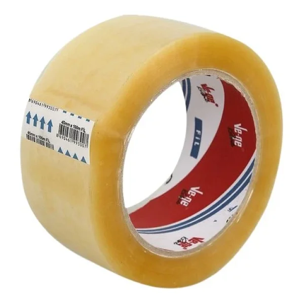 Vege (Fil) Koli Bandı 45 Mm X100 Metre Şeffaf 12 Adet - Görsel 4