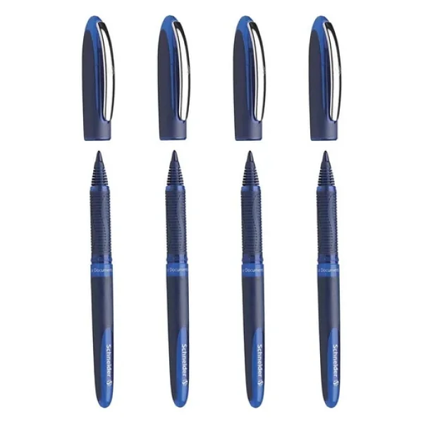 Schneider One Business 0,6 Mm Roller İmza Kalemi Mavi 4 Adet - Görsel 4