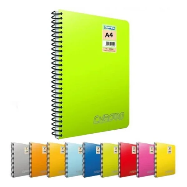 Gıpta Chromo Spiralli A4 120 Yaprak Çizgili Defter - Görsel 6