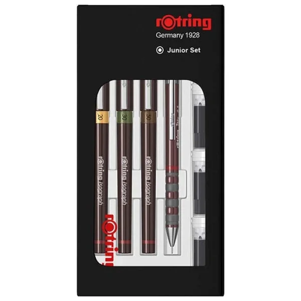 Rotring Isograph Rapido 0.2+0.3+0.5 + Tikky 0.5 Junior Kalem Seti - Görsel 5