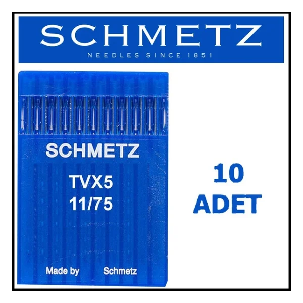 FDM Schmetz Tvx5 Kollu Makinesi İğnesi 11/75 Numara