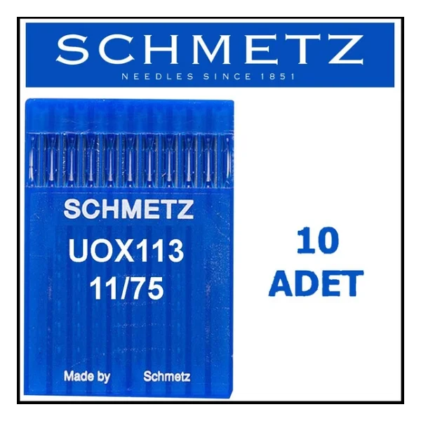 FDM Schmetz Uox113 Kemer Makinesi İğnesi Kısa 11/75 Numara