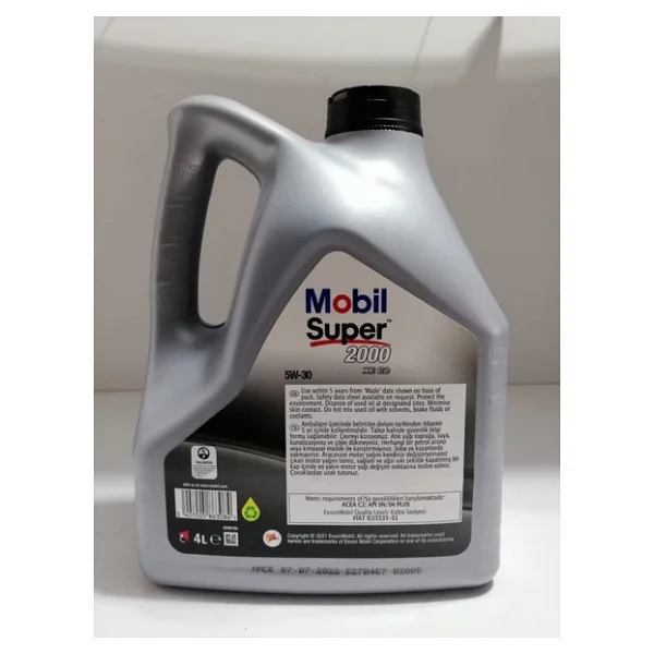 Mobil Süper 2000 Xe 5w-30 4 Lt Motor Yağı - Görsel 6