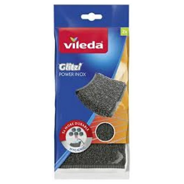 Vileda Glitzi Power Inox Pad 2'li Bulaşık Teli - Görsel 4