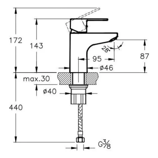 Artema Win S A41177 Lavabo Bataryası - Görsel 6