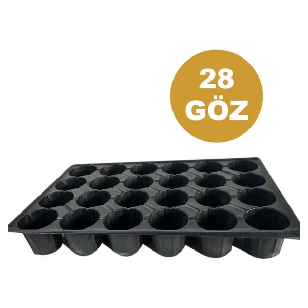 28 Göz (100 Adet) Viyol Fide Yetiştirme Viyolü Fidan Yetiştirme Kabı Çilek Sebze Meyve Süs Bitkisi Skulent Fidelik - Görsel 3