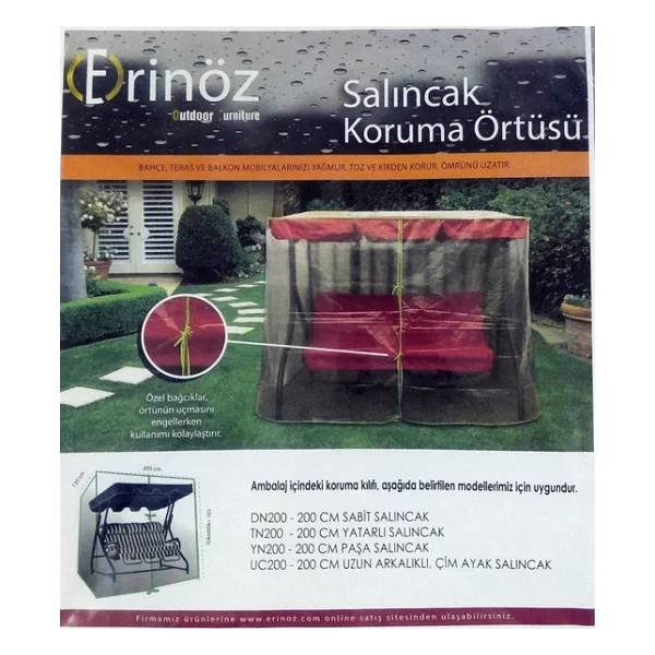 Erinöz 3 Kişilik Salıncak Koruma Örtüsü - Görsel 5