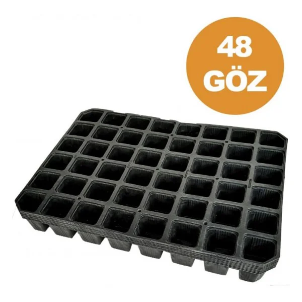 48 Göz (25 Adet) Viyol Fide Yetiştirme Viyolü Fidan Yetiştirme Kabı Çilek Sebze Meyve Süs Bitkisi Skulent Fidelik - Görsel 3