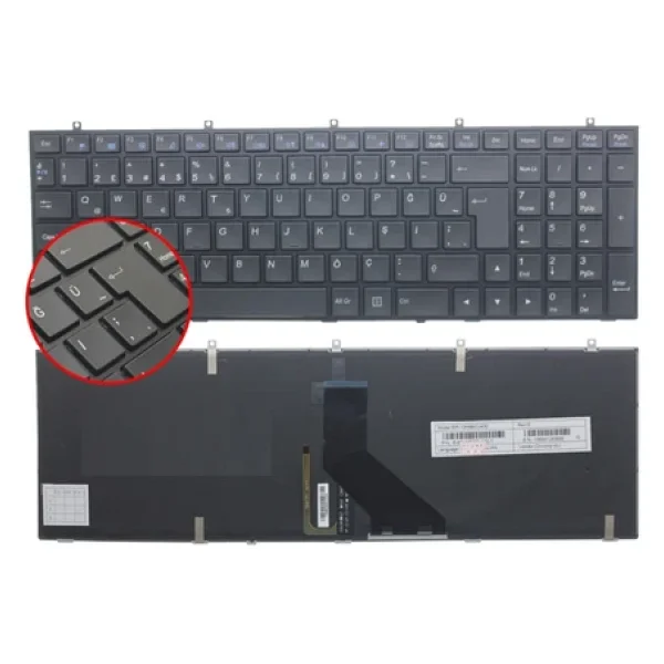 Monster Abra A5 V1.1, A5 V1.2, A5 V1.3 Klavyesi Siyah Tr İsikli - Görsel 5
