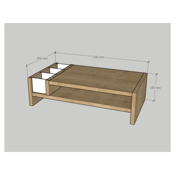 Emkawood Sally Beyaz Monitör Yükseltlci Laptop Standı - Görsel 7