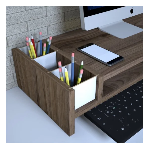 Emkawood Sally Çırağan Monitör Yükseltlci Laptop Standı - Görsel 4