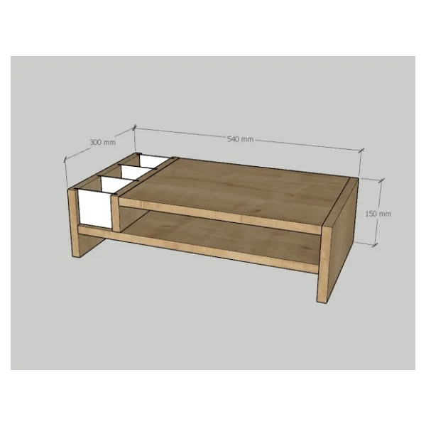 Emkawood Sally Siyah Monitör Yükseltlci Laptop Standı - Görsel 6