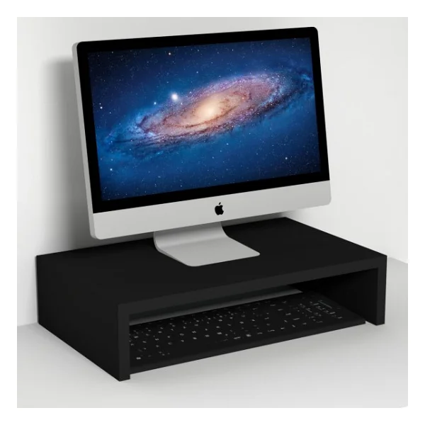 Emkawood Marry50 Siyah Monitör Yükseltici Laptop Standı - Görsel 4
