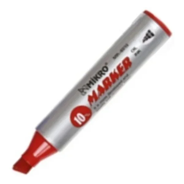 Mikro Mr-6010 Kırmızı 10 Mm Jumbo Marker Kalem - Görsel 7