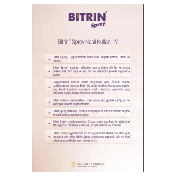 Bitrin Bit Ve Sirke İçin Sprey 100 Ml - Görsel 7