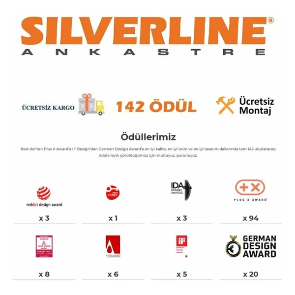 Silverline Bo6504s01 Gri Ankastre Fırın - Görsel 4