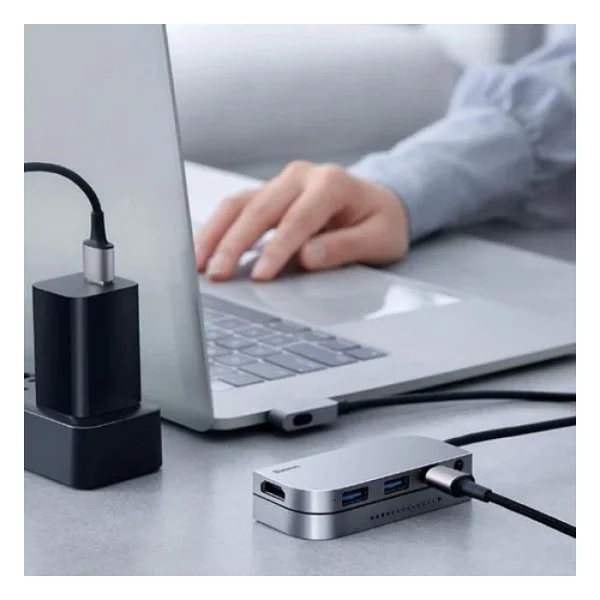 Baseus Cahub-Cwj0g Laptop Docking Station - Görsel 6