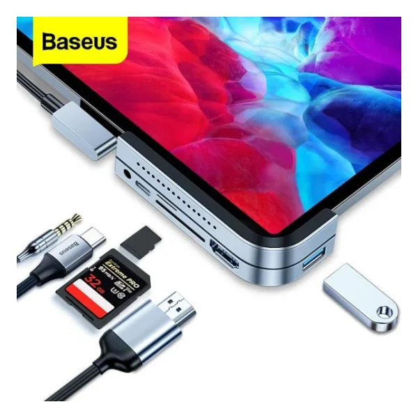 Baseus Cahub-Cwj0g Laptop Docking Station - Görsel 7