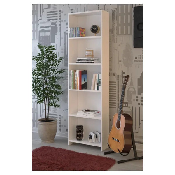 Gubimo Abete 5 Raflı Beyaz Kitaplık (Oyuncak Dolabı) - Görsel 5