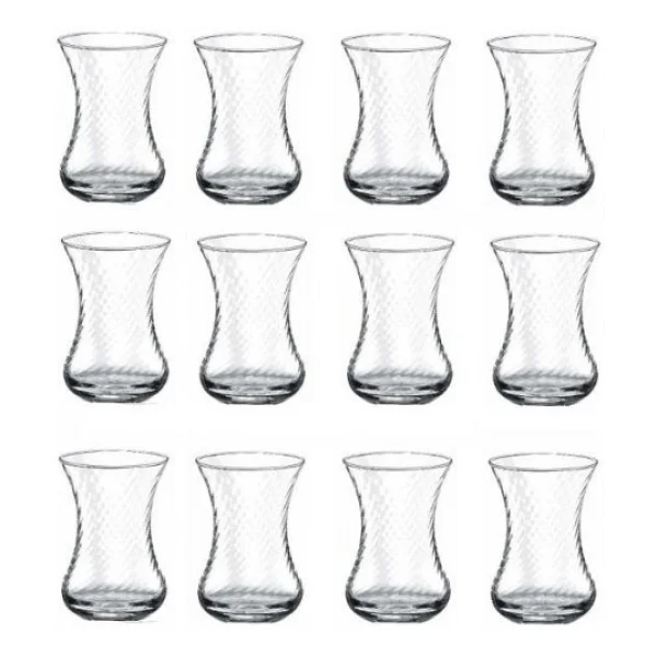Paşabahçe 42781 İnce Belli Optikli 12'li Çay Bardağı - Görsel 4