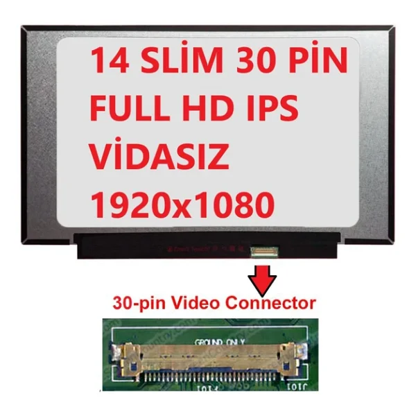 N140hga-Ea1 Rev.C3 N140hga-Ea1 Ekran 14 Slim 30 Pin Full HD Ips - Görsel 3