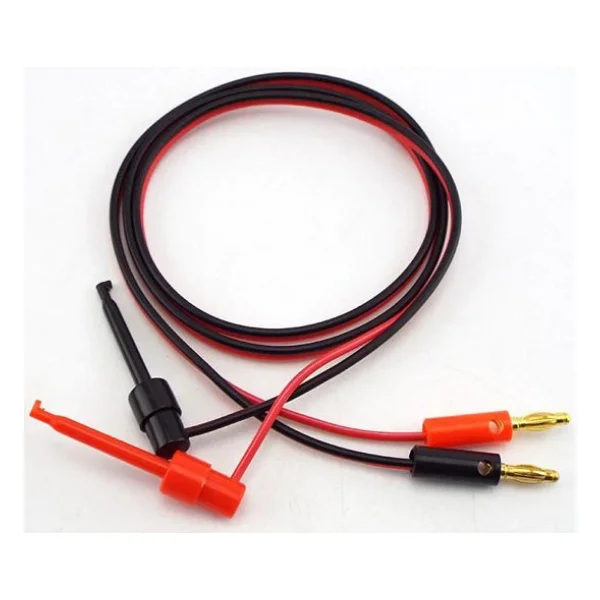 Multimetre Kanca Test Prob Çifti 1 Metre Banana Hook Klips - Görsel 6