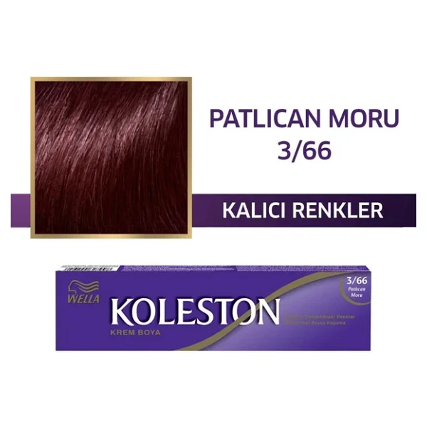 Koleston Single 3.66 Patlıcan Moru Saç Boyası - Görsel 5