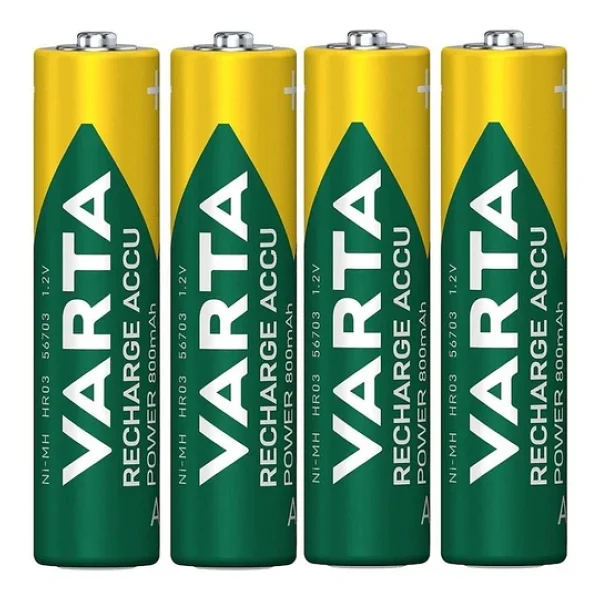 Varta 56703 800 mAh 4'lü Şarjlı Aaa İnce Kalem Pil - Görsel 7