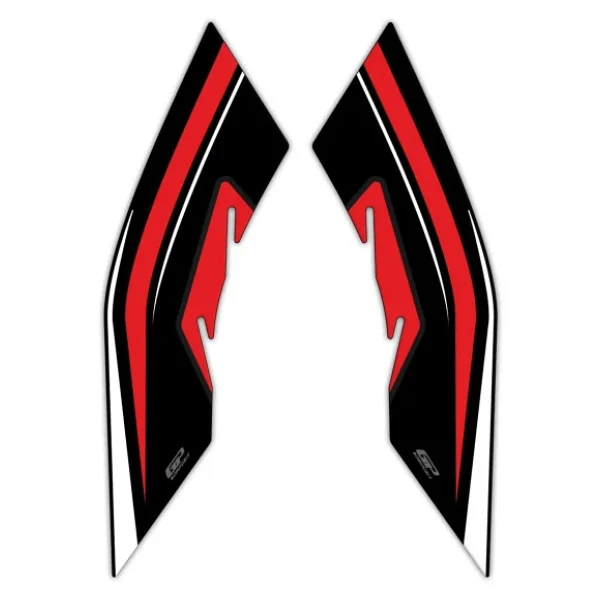 Gp Kompozit Honda Pcx 125 2021-2024 Uyumlu Yan Ayak Pad Kırmızı - Görsel 3