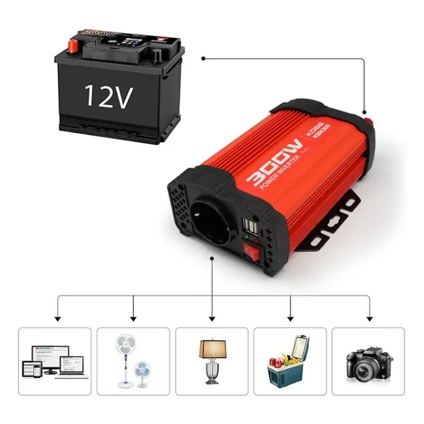 Kobb Kbn300 12v/220v 300 W Modifiye Sinüs İnvertör - Görsel 8