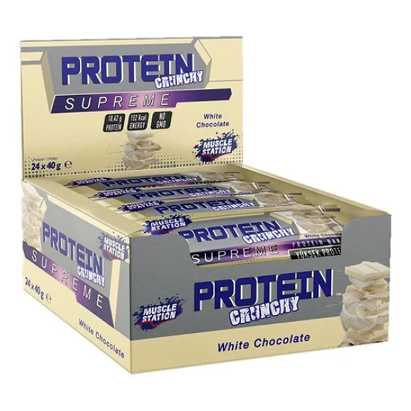 Muscle Station Supreme Crunchy 40 Gr 24'lü Protein Bar - Görsel 4