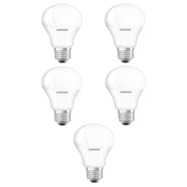 Osram Value Beyaz Işık 8.5 W-60 W E27 5'li LED Ampul - Görsel 4