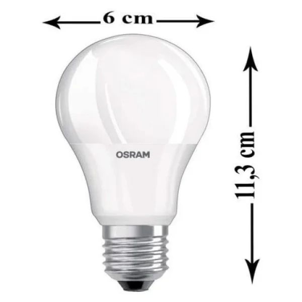 Osram Value Beyaz Işık 8.5 W-60 W E27 5'li LED Ampul - Görsel 5