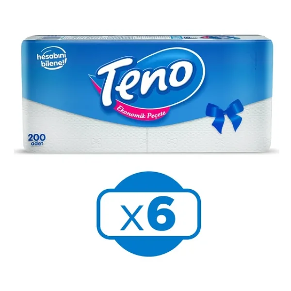 Teno Peçete 200'lü X 6 Adet - Görsel 3
