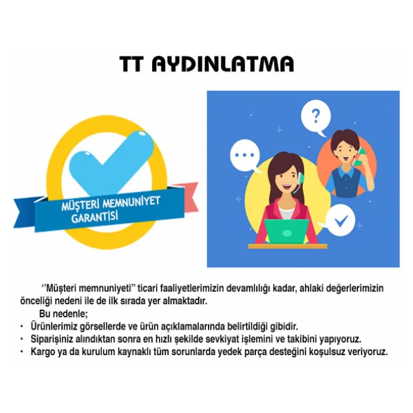 Tt Aydınlatma Tt302-Esk Eskitme Plafonyer LED Avize - Görsel 7